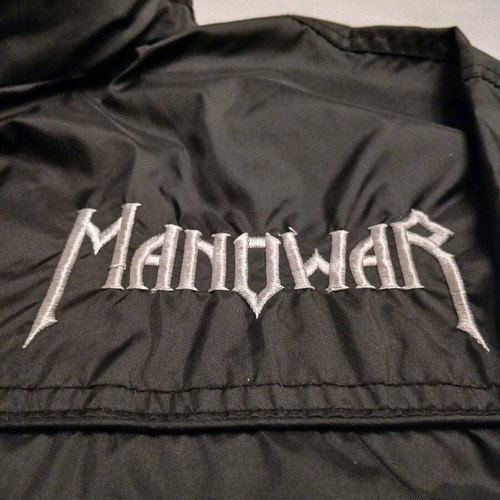 Manowar windbreaker jacket like new, size Large, black, Sol's