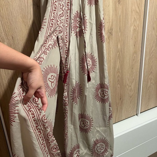 Veta Accessories dress caftan S/M like new with front opening and adjustable waist