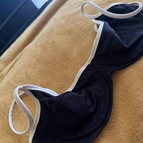 Tommy Hilfiger bikini top like new, white and blue