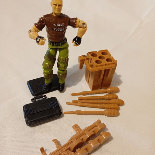 G.I. Joe Salvo v1 action figure used with accessories
