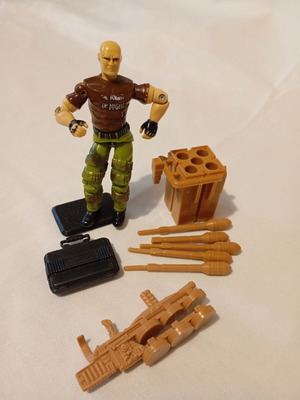 G.I. Joe Salvo v1 action figure used with accessories