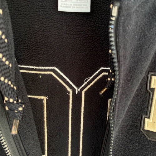 Nike fleece jacket used, size M, black and beige