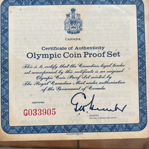 Montreal 1976 Olympic Silver Coin Collection with Certificate, new