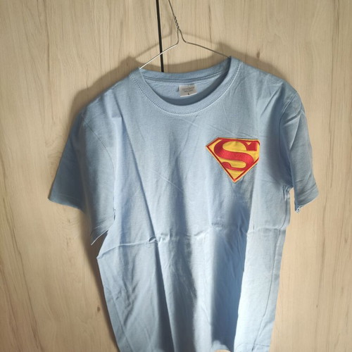 Men's Blue T-Shirt Superman Classic Logo like new, sizes L and M
