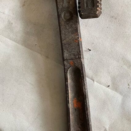 Heavy-Duty Pipe Wrench used, tool for tough cases