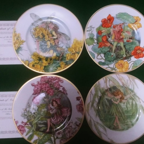 Bradex Plates 8 pcs Villeroy Boch Fairies in the Flowers and Fields new