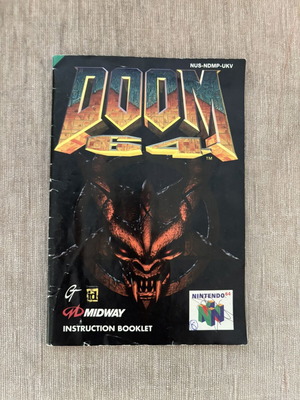 Doom 64 Nintendo 64 N64 Manual μεταχειρισμένο, αγγλικό