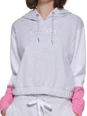 Γυναικεία μπλούζα crop Calvin Klein καινούργιο, μέγεθος XL, γκρι ροζ άσπρο