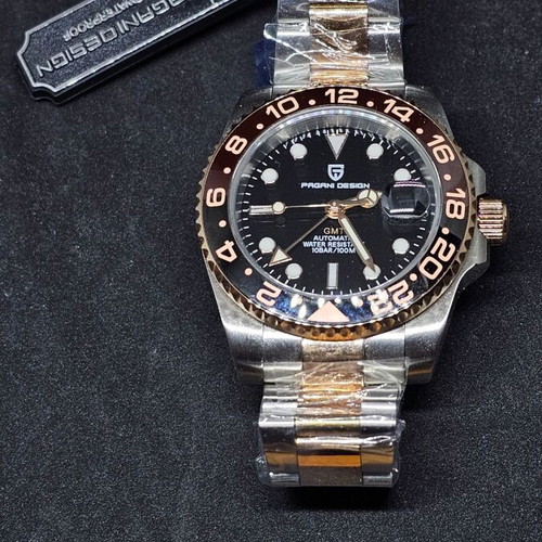 Pagani Design Two Tone GMT watch new with full packaging and papers