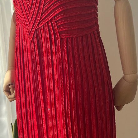 Haute Couture evening dress Carlo Pignatelli 100% silk size 46 new