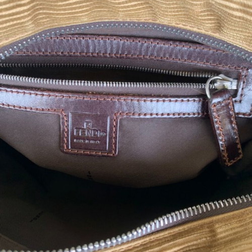 Fendi handle handbag used, brown