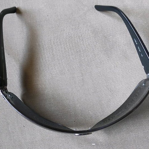 Salvatore Ferragamo glasses case with used glasses, broken arms
