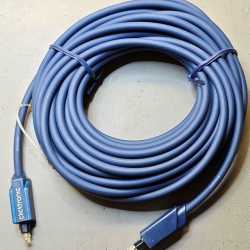 Cliktronic SPDIF Optical Audio Fiber 10 Meters New with Adapter