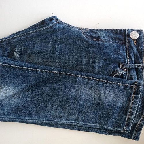 Miss Denim women's ripped blue jeans, size XL