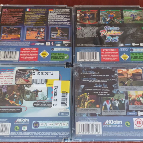 Sega Dreamcast games used, pack of 4 with manuals