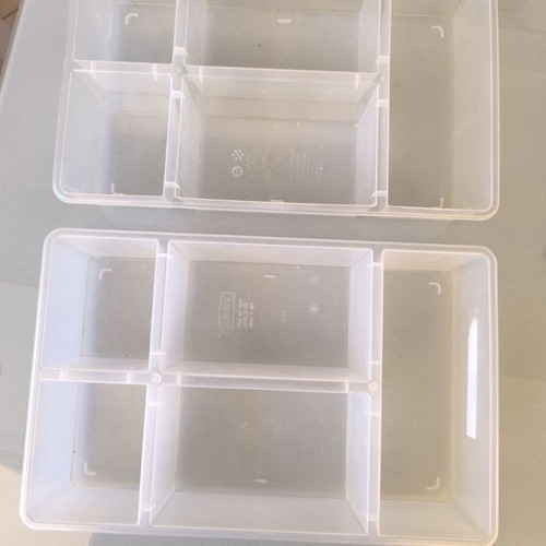 IKEA drawer organizers set of 2 with 5 compartments used
