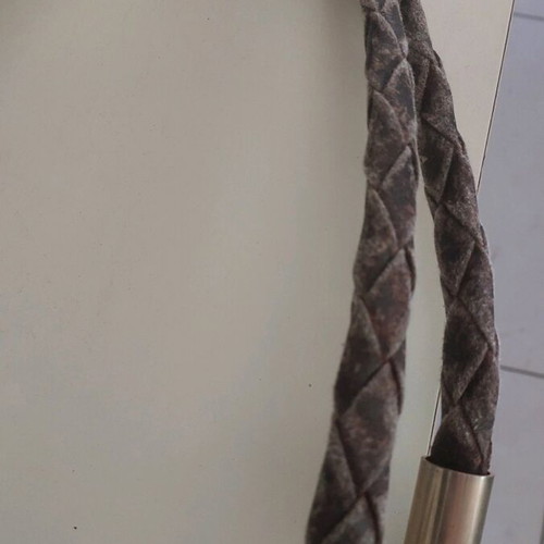 Brown leather shoulder bag used