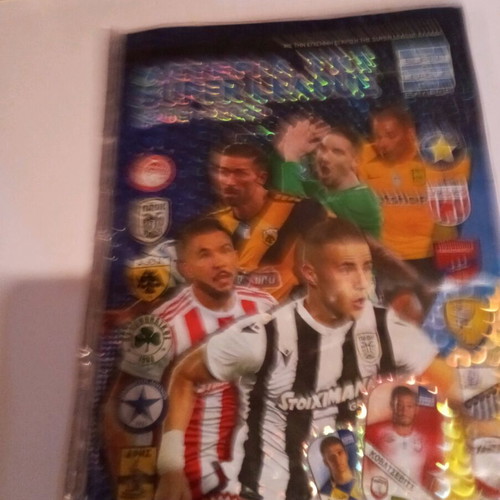 Super League collectible album with 44 metal tags used