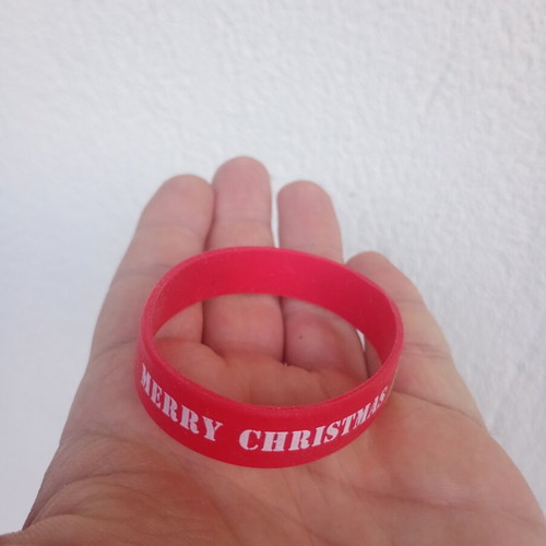Christmas silicone bracelet like new