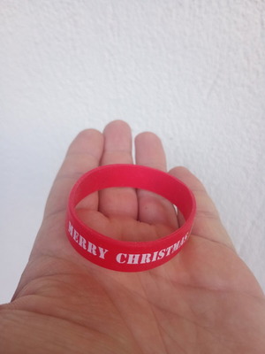 Christmas silicone bracelet like new