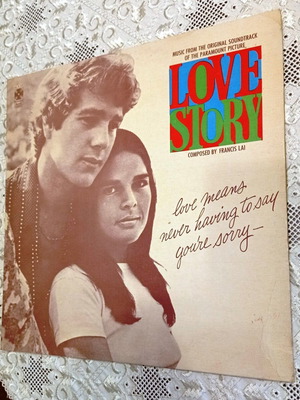Love Story Original Soundtrack Vinyl LP used, 1970 Paramount Records