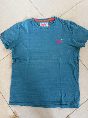 Superdry men's T-shirt like new, turquoise, size M