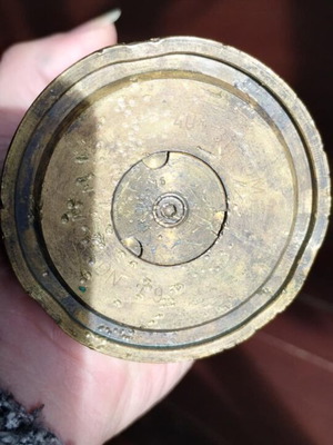 Shell casing used, original vase