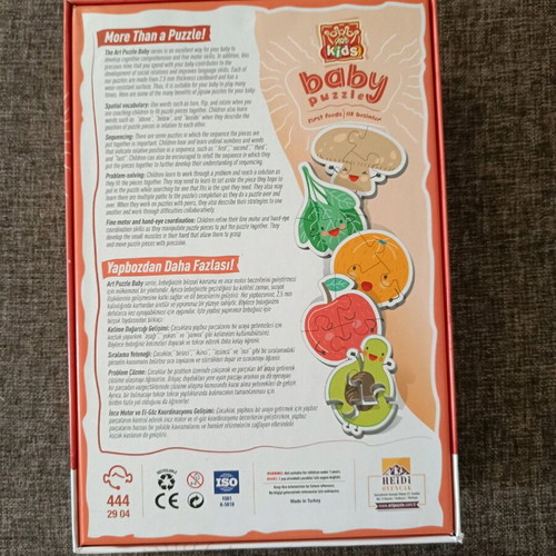 Art Kids baby puzzle new with first foods theme for 1+ years