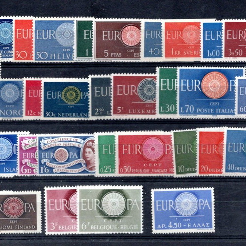 Europa CEPT 1960 18 complete sets new