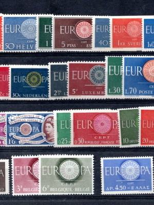 Europa CEPT 1960 18 πλήρεις σειρές καινούργιες
