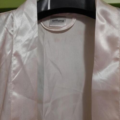 Satin bathrobe and nightgown like new