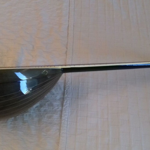 Bouzouki tetrahordo by G. Karellas like new with case and footrest