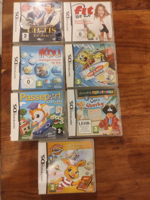 Nintendo DS 7 games pack used, no English language