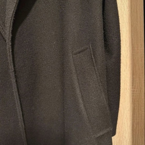 Lumina black coat long one size used without belt