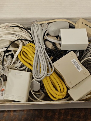 Network cables and filters like new