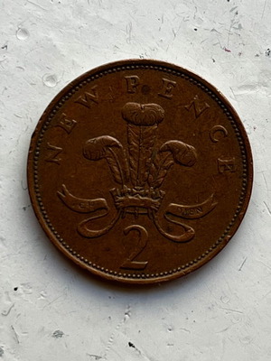 Great Britain 2 New Pence 1976 Coin used