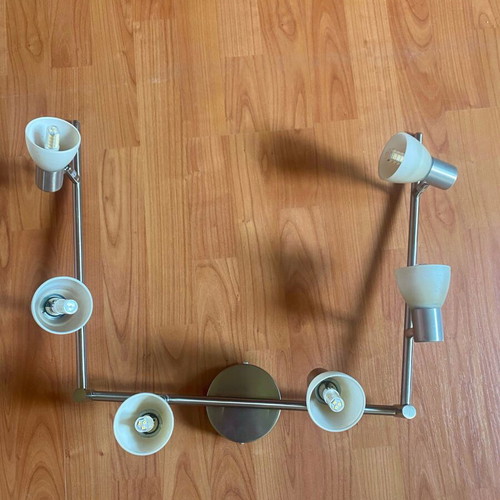 Ceiling light polymorphic with 6 led bulbs like new