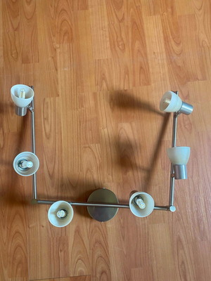 Ceiling light polymorphic with 6 led bulbs like new
