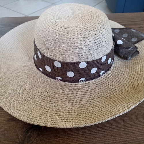 Straw hat like new, size 57