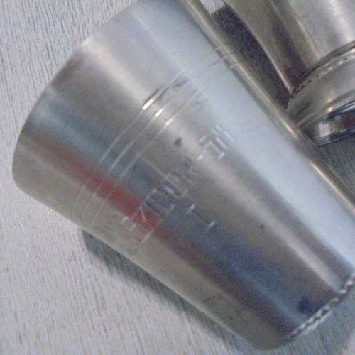 Svensk Tenn vintage pewter cups set of 3 used