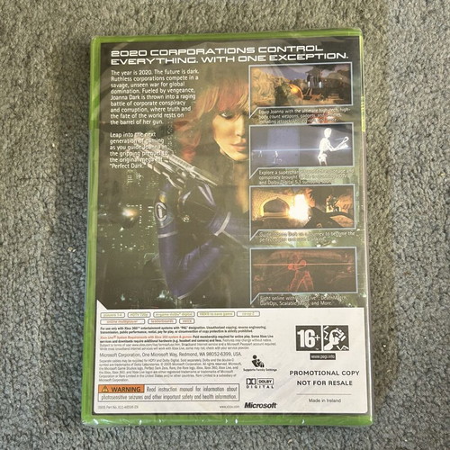 Perfect Dark Zero Xbox 360 promo sealed game