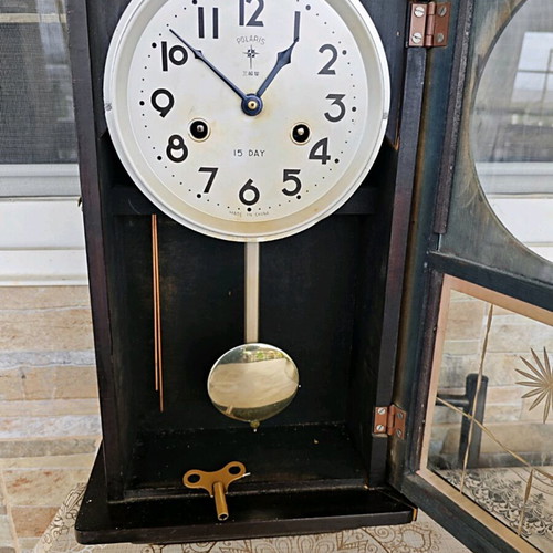 Polaris vintage wind-up wall clock used