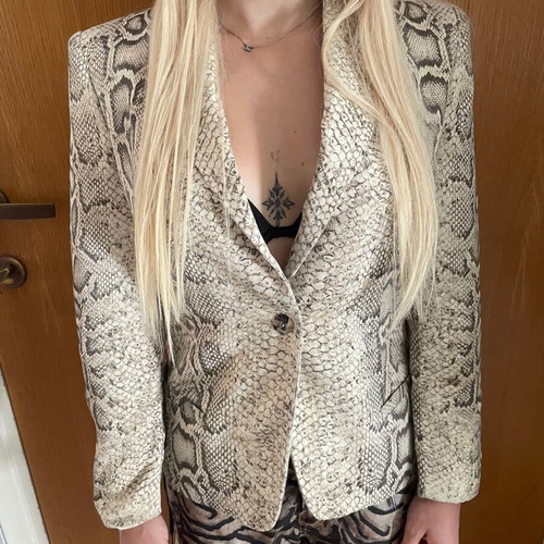Roberto Cavalli vintage snake print blazer, small