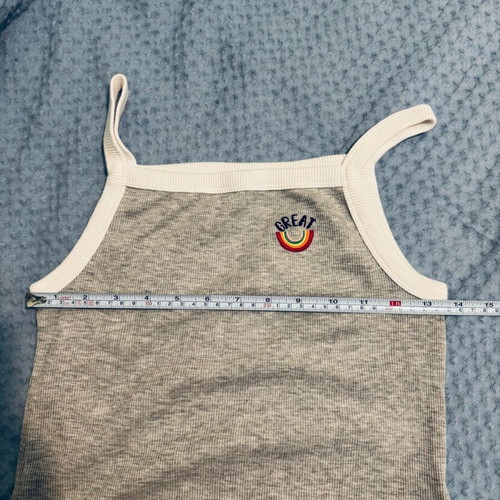 Μπλουζάκι τιραντέ M&S Kids σαν καινούργιο, γκρι, για κορίτσια 10-11 ετών