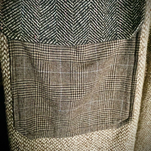 Rare London wool coat like new, unisex, gray and brown, size 48