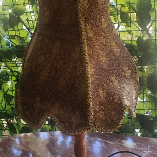 Table lamp with fabric shade, 60 cm height