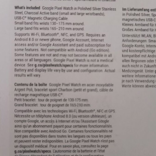 Google Pixel Watch 1 like new