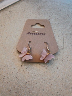 Handmade earrings new, pink