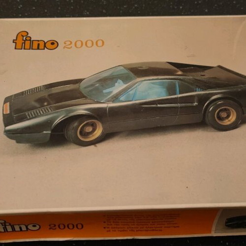Fino 2000 plastic toy car used with missing parts