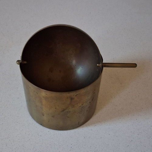 Vintage Stelton Arne Jacobsen Brass Ashtray 10cm used
